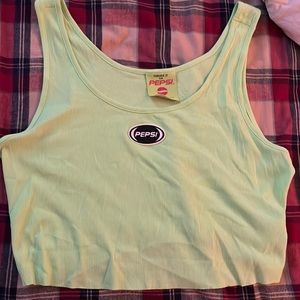 pepsi green crop top